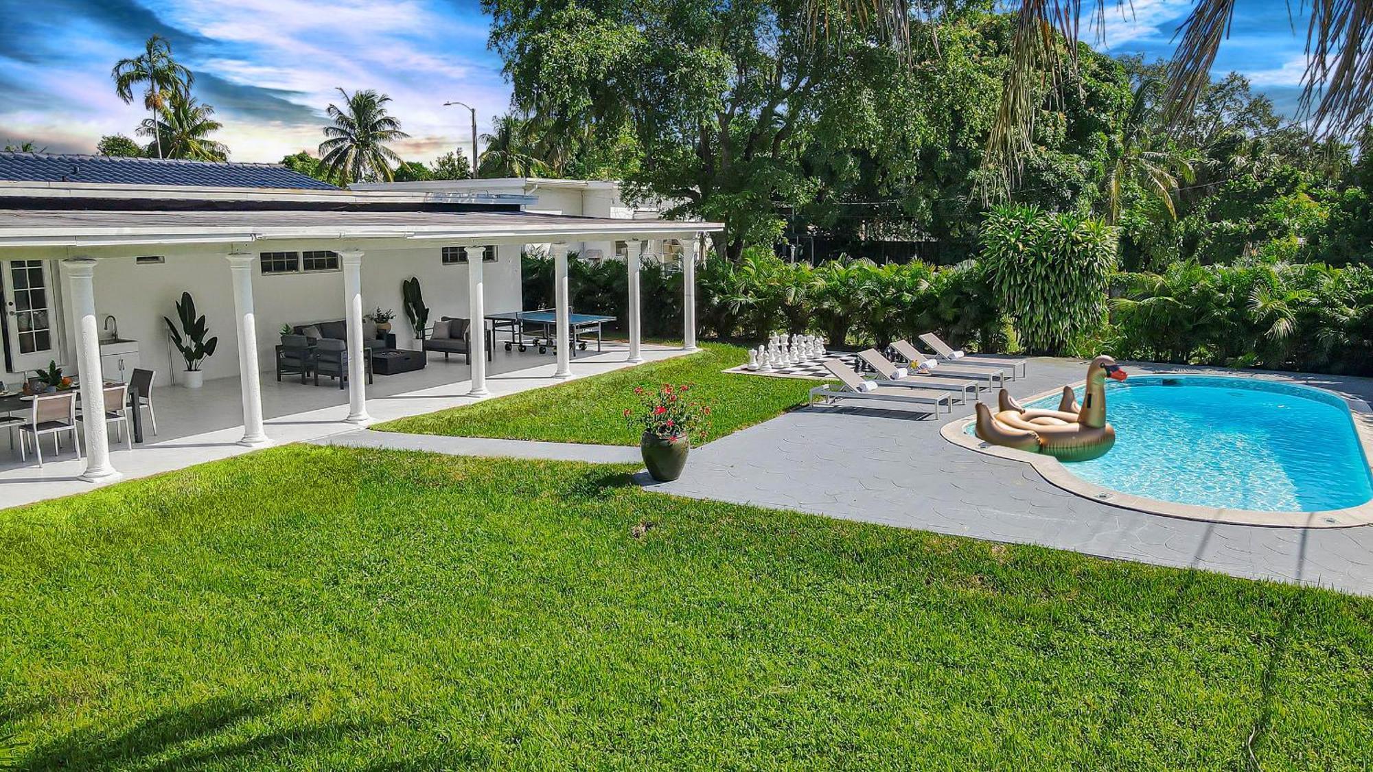 New Tropical Oasis Retreat In Miami Villa Exterior photo